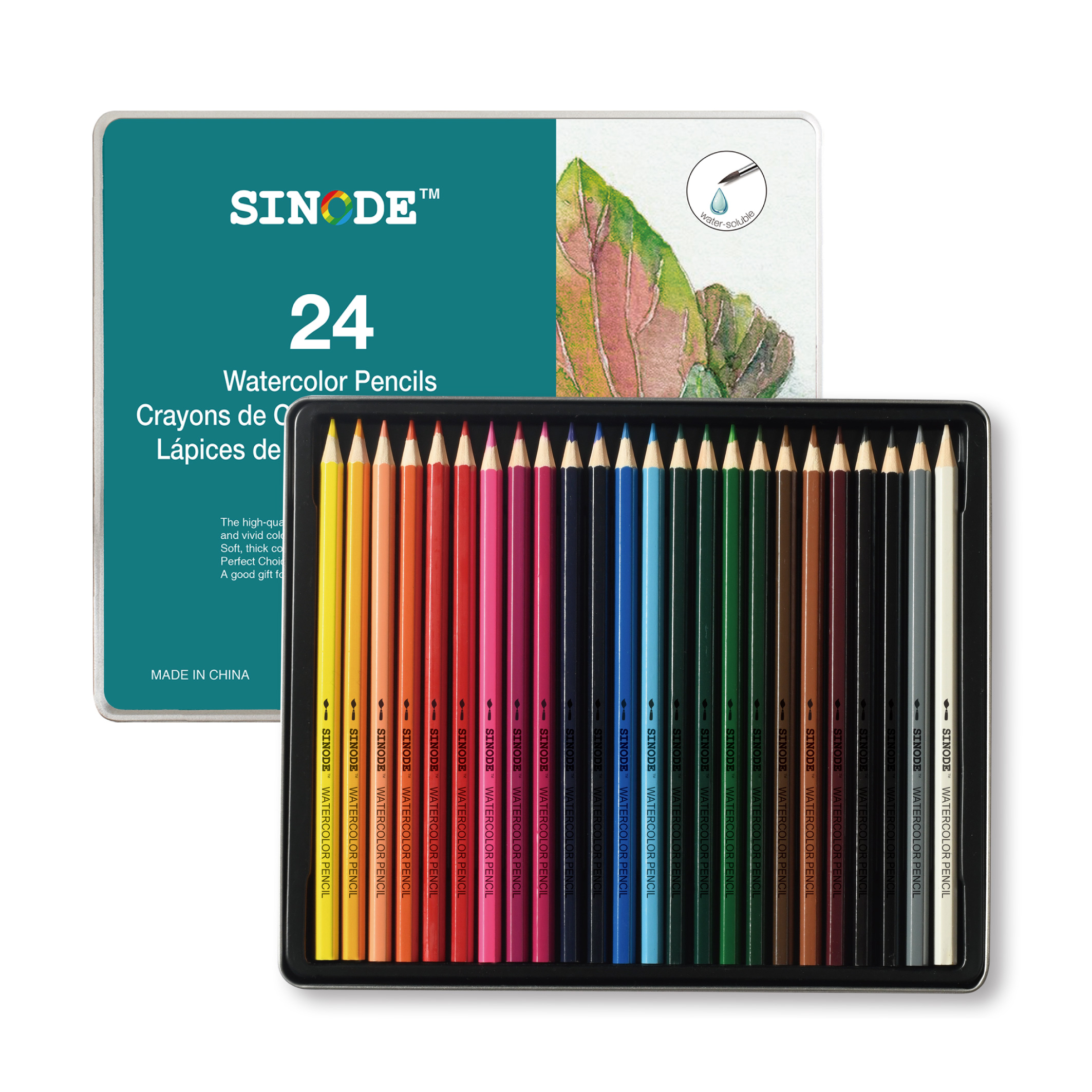 Watercolor Pencil Tin Set SINODE